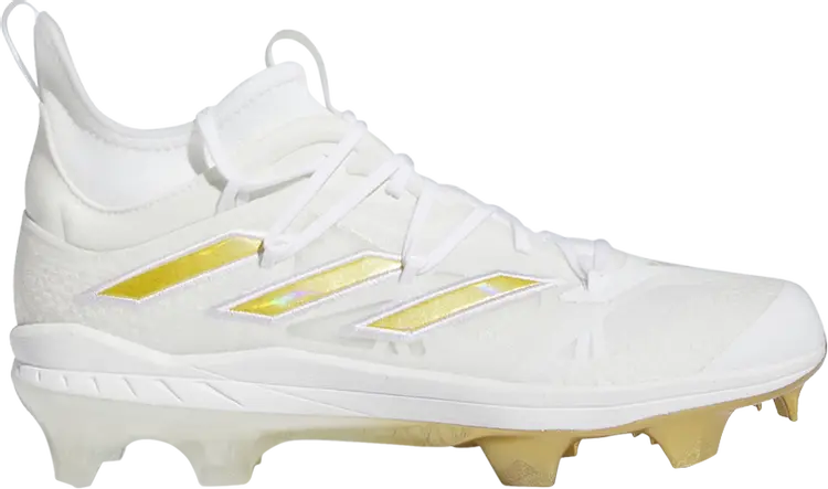 

Кроссовки Adizero Afterburner 9 NWV TPU 'White Gold', белый, Серый, Кроссовки Adizero Afterburner 9 NWV TPU 'White Gold', белый