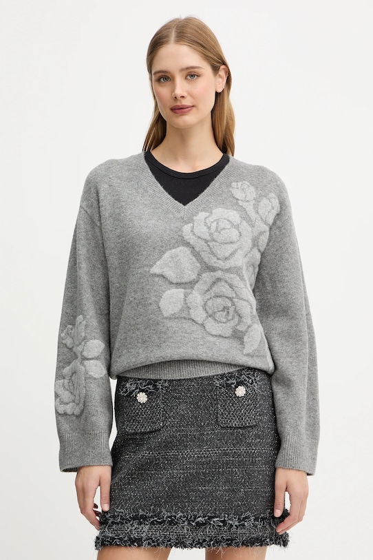 

Свитер из смесовой шерсти Blugirl Blumarine, серый