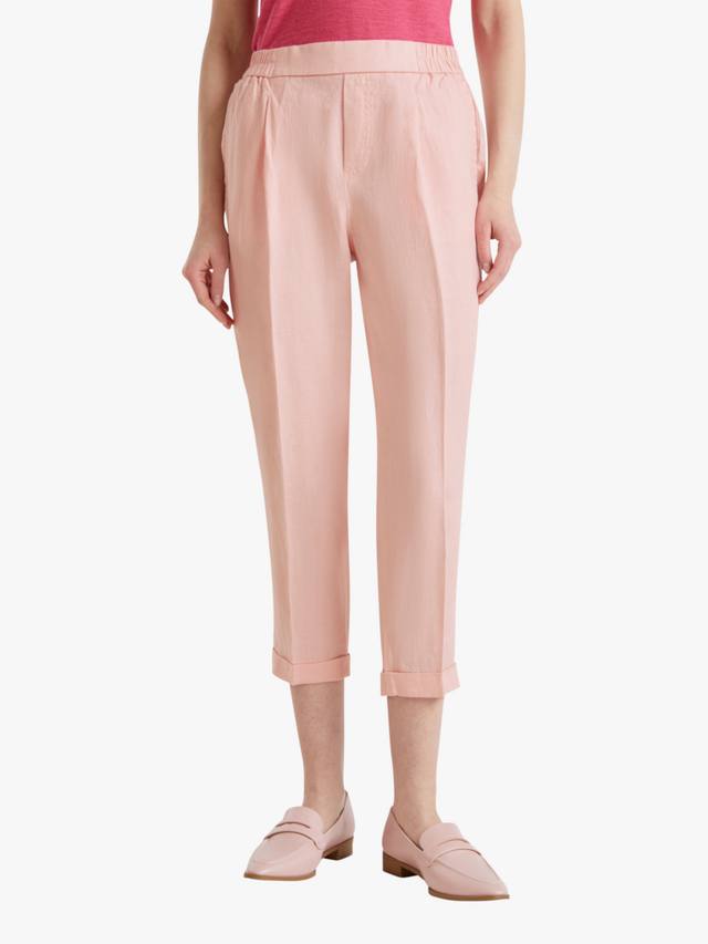 

Брюки из льна в облегающем крое Benetton, Powder