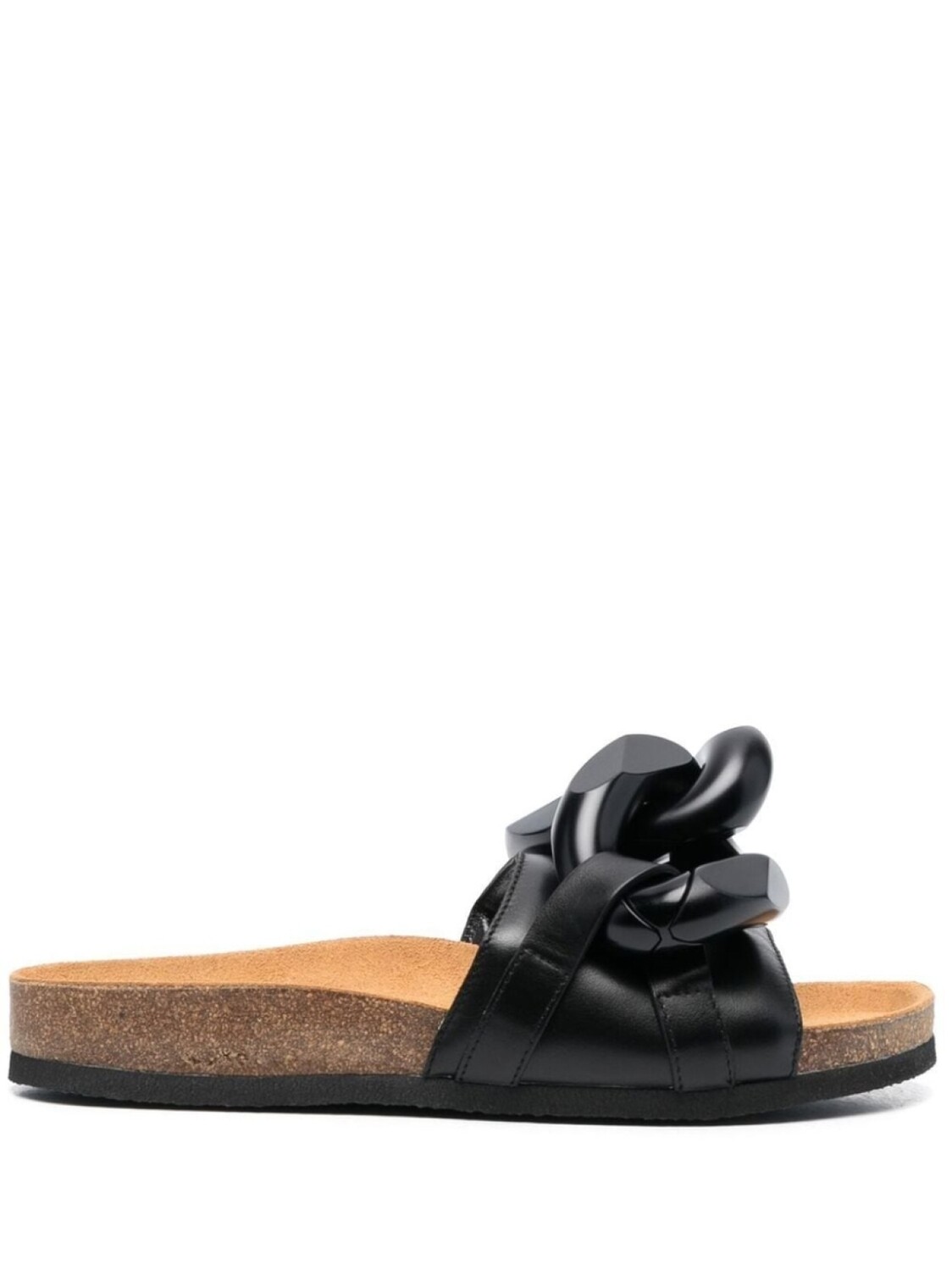 JW Anderson шлепанцы с цепочкой, черный