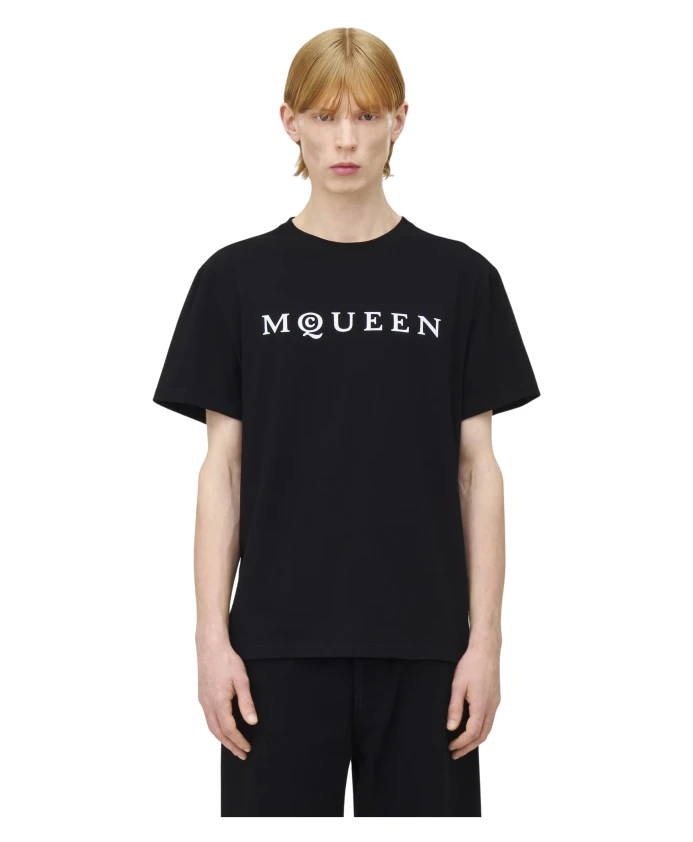 

Черно-Белая футболка qtadd 0520 Alexander Mcqueen, черный