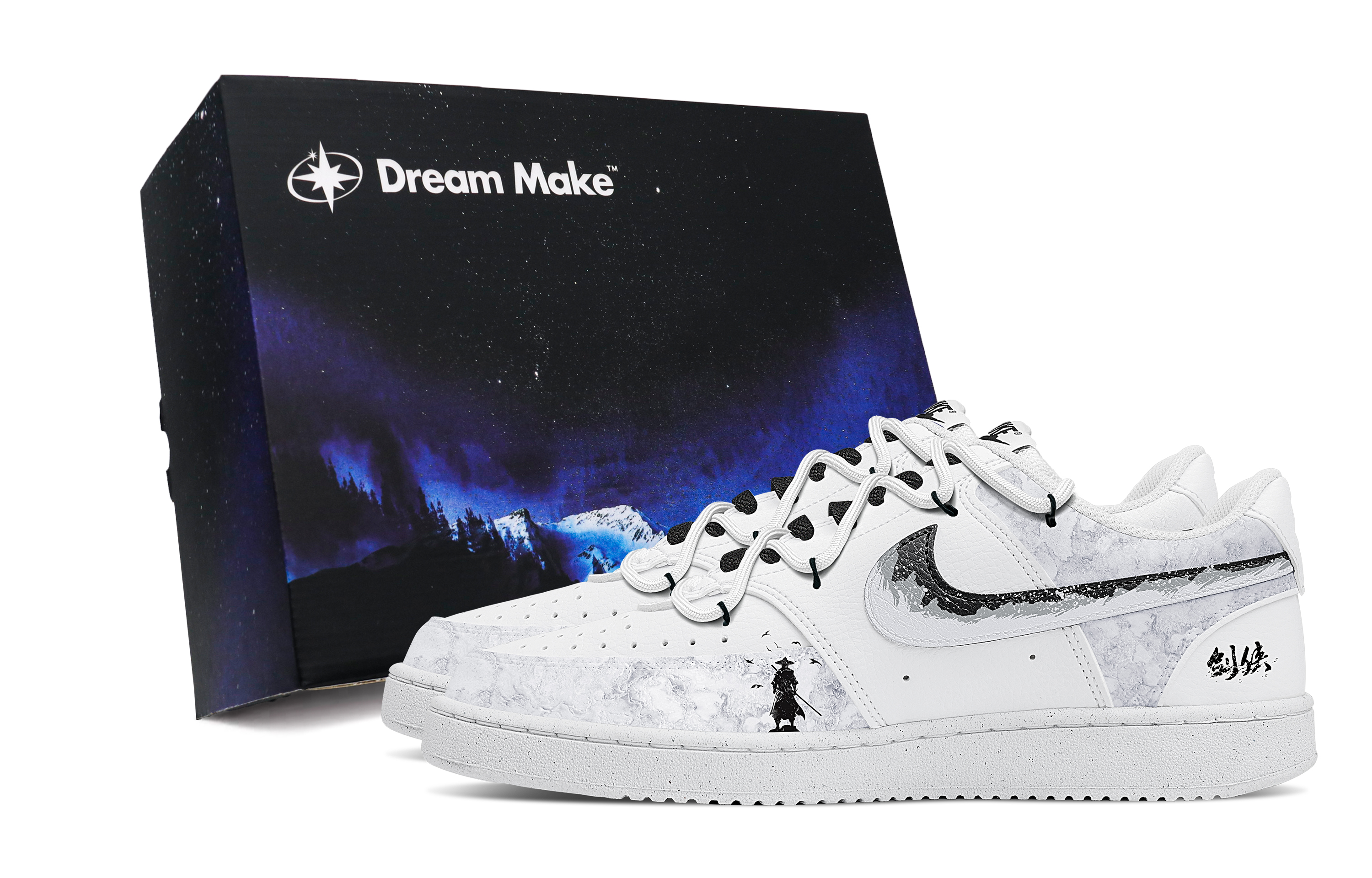 

Nike Кроссовки Court Vision 1 с низким верхом для скейтборда, противоскользящие, белые, мужские