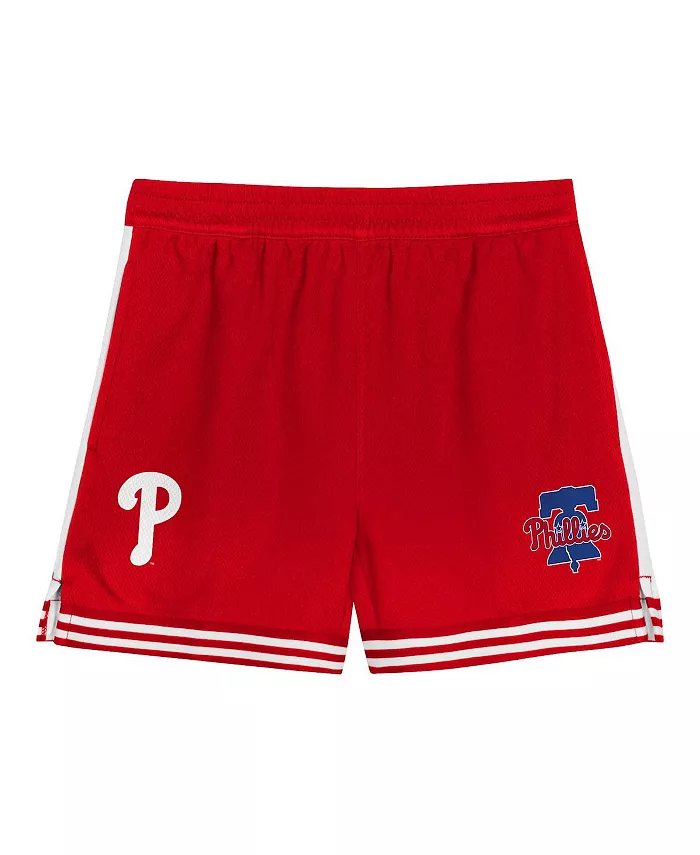 Детский набор из 2 предметов Philadelphia Phillies Pinch Hitter Infielder: футболка и шорты (цвет: королевский синий/красный) Outerstuff — фото 2