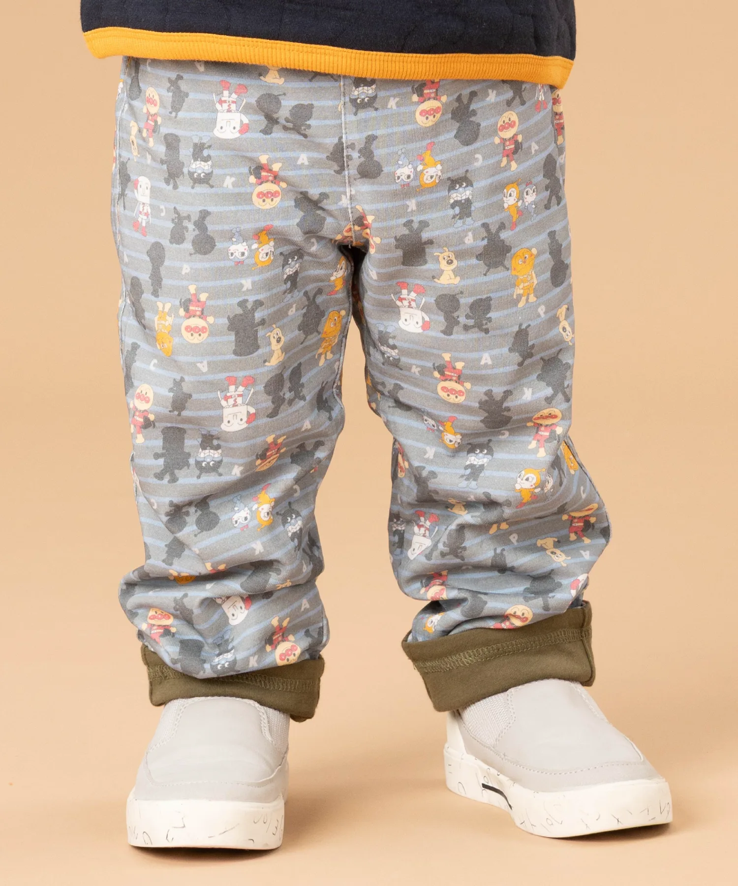 Двусторонние брюки с принтом по всей поверхности Anpanman Kids Collection, Khaki — фото 2