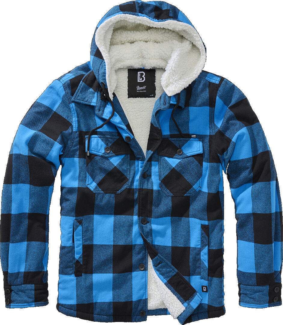 

Куртка Brandit Lumber Jacket, цвет Black/Blue, Черный, Куртка Brandit Lumber Jacket, цвет Black/Blue
