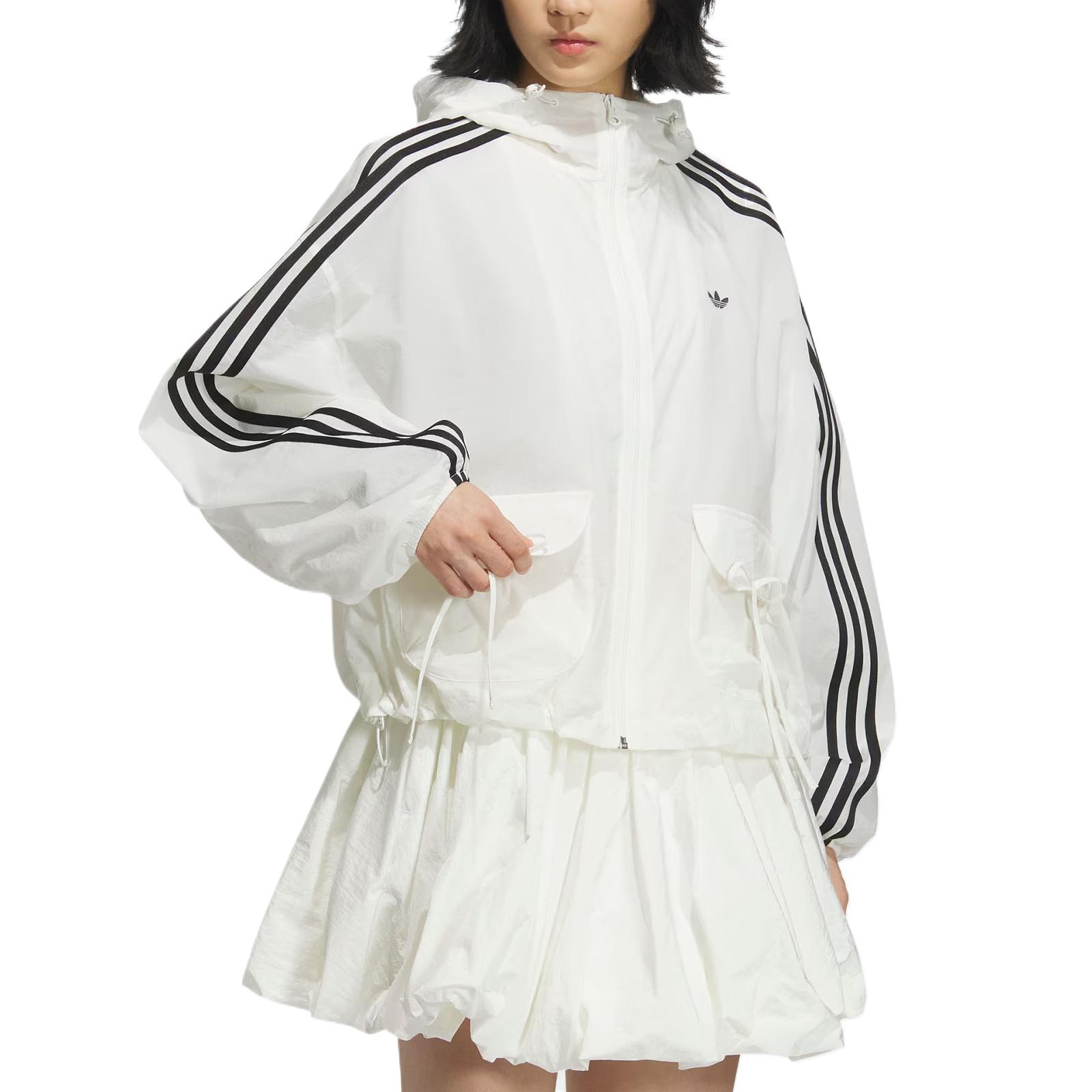 Adidas Originals Ветровка женская нефритово-белая, Jade White — фото 3
