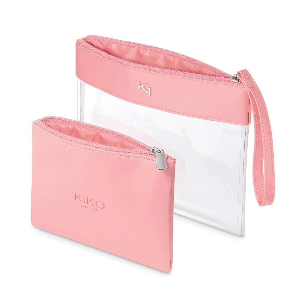 Прозрачный косметический кейс KIKO Milano | Прозрачный косметический кейс с внутренним чехлом, 003 Pink — фото 2