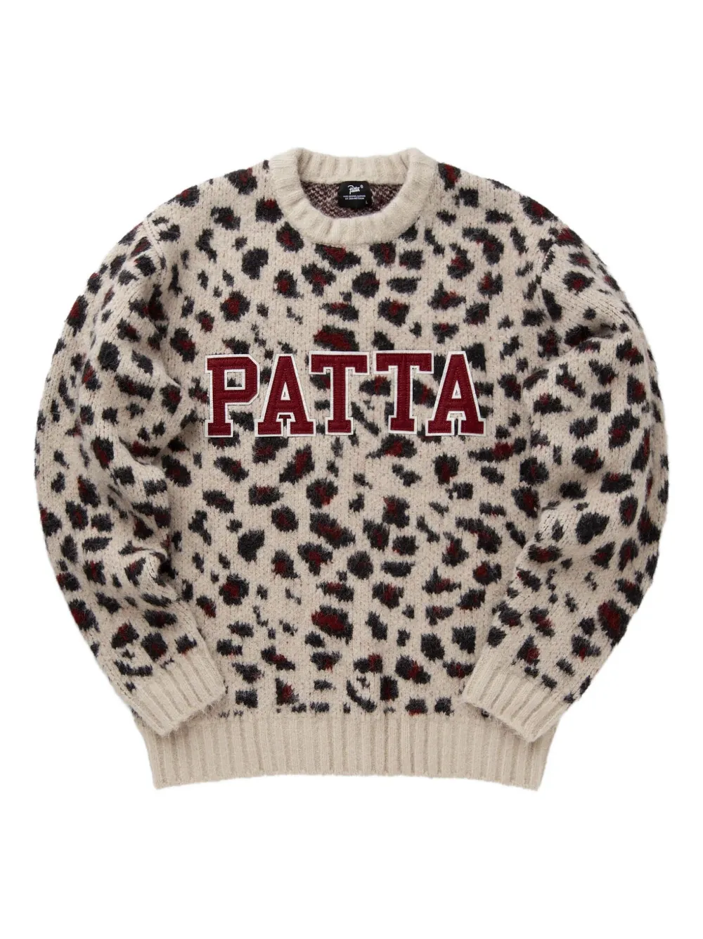 

Свитер с леопардовым принтом PATTA, нейтральный