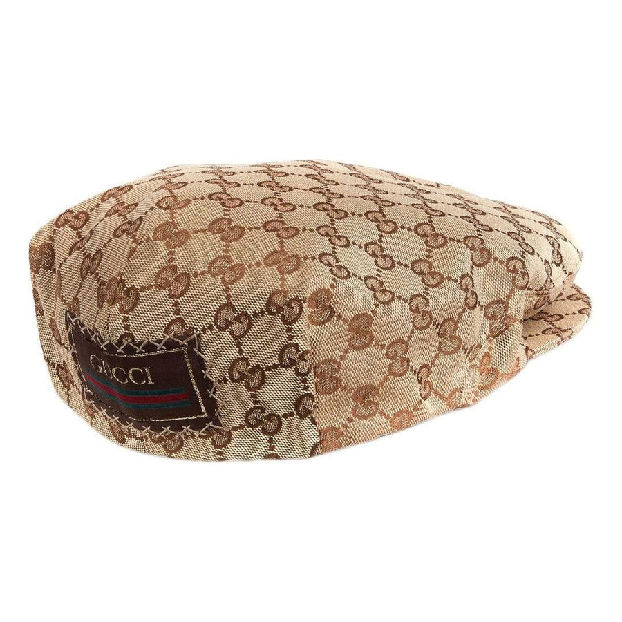 

Бейсболка Gucci Original GG Canvas Flat Cap 'Beige Dark Brown', бежевый