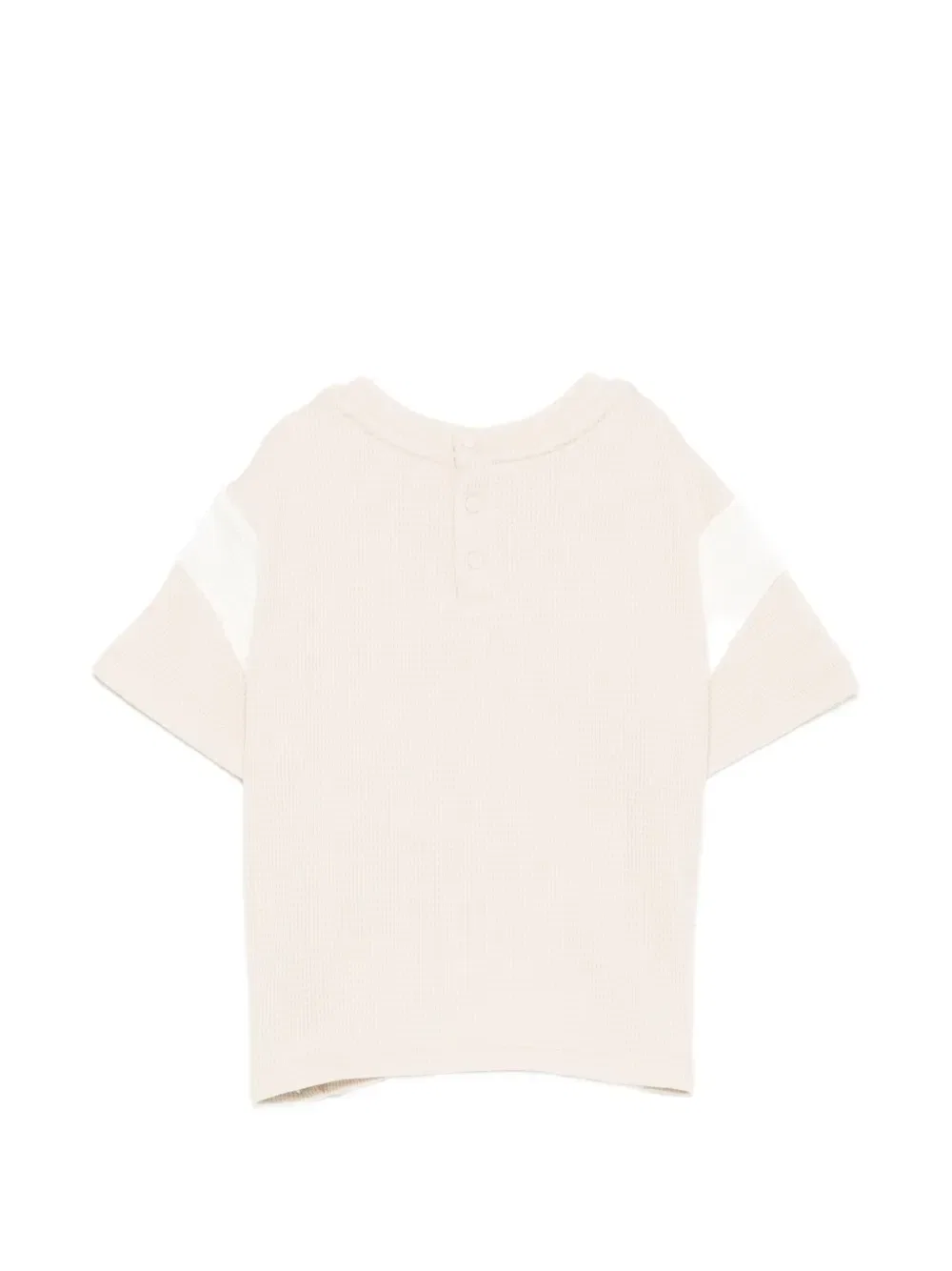 Футболка фактурной вязки Emporio Armani Kids, бежевый — фото 2