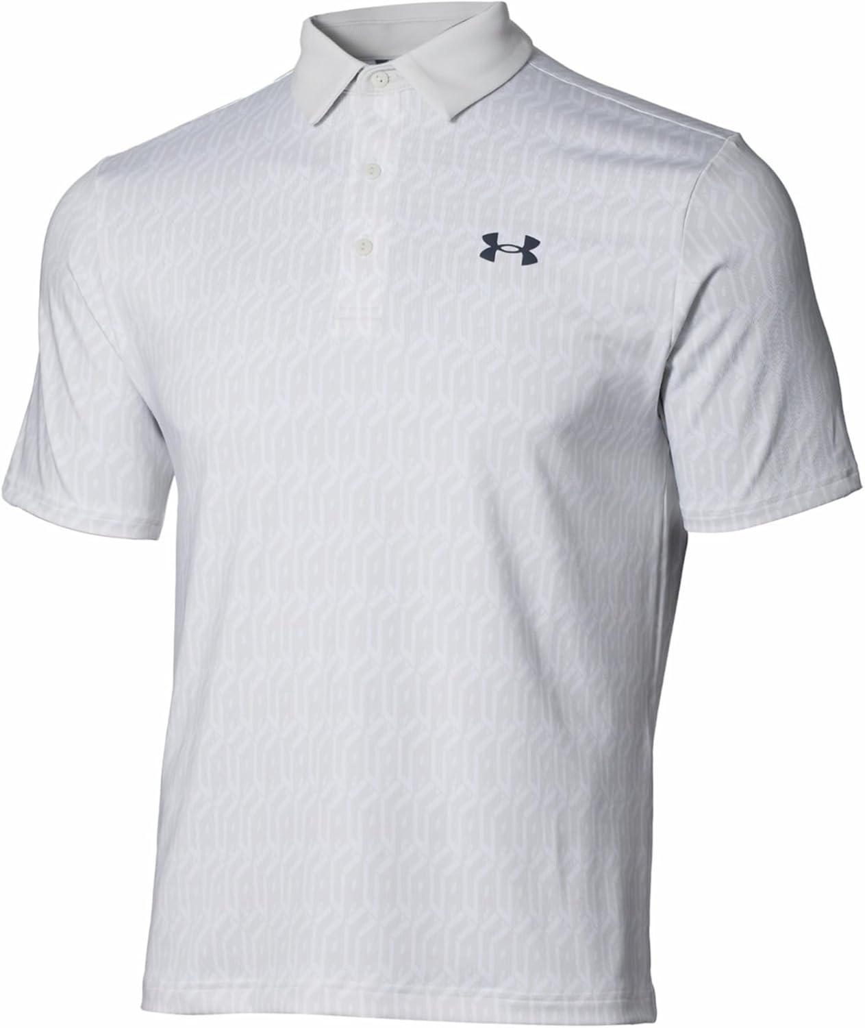 

Мужская поло-рубашка для гольфа UNDER ARMOUR UA Playoffs 3.0 с принтом Bridgestone Golf, белый/серый