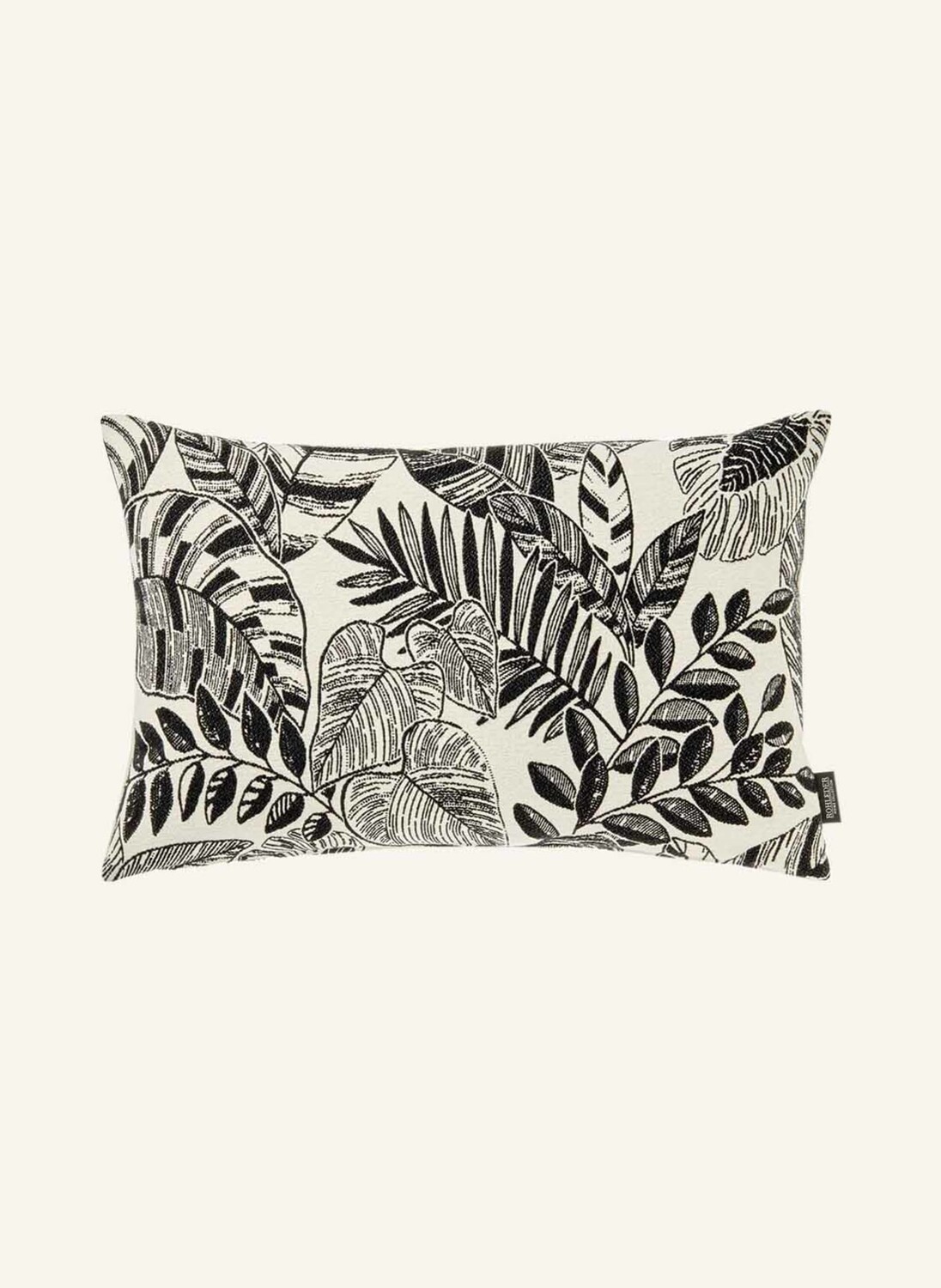 

Декоративная подушка Rohleder EVERGLADES mit Federfüllung, 40x60 см, кремовый/черный