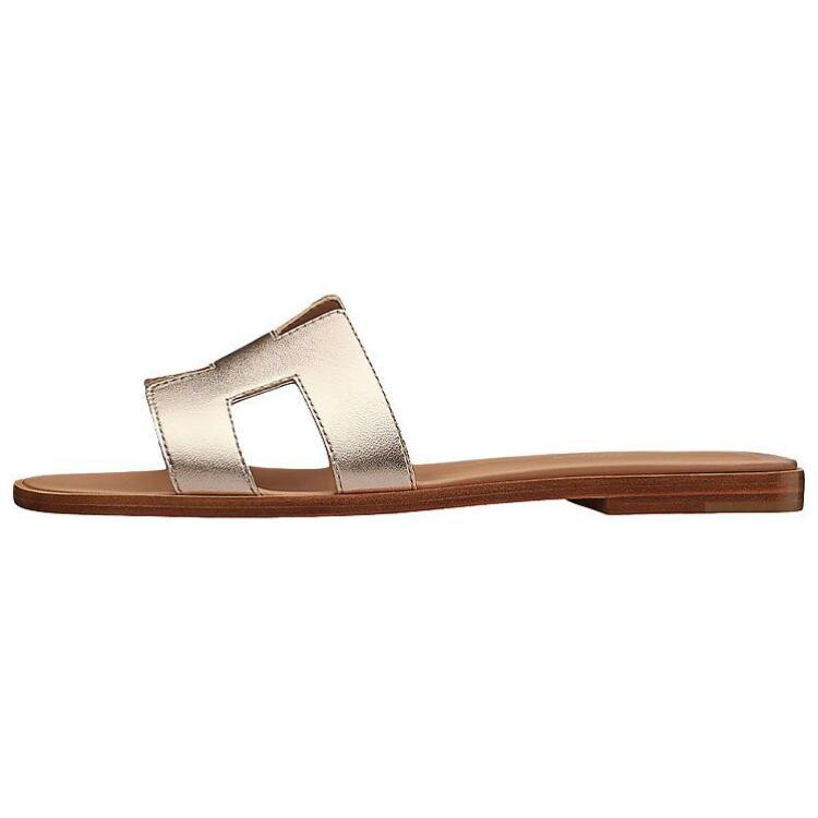 

Шлепанцы Hermès Oran женские, золотой