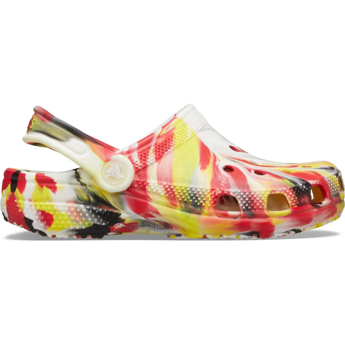 

Детские классические светящиеся мраморные сабо K Crocs Clogs, красный