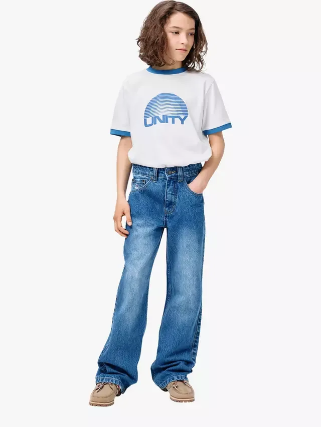 Детские джинсы Alban Relaxed Denim, синие Molo