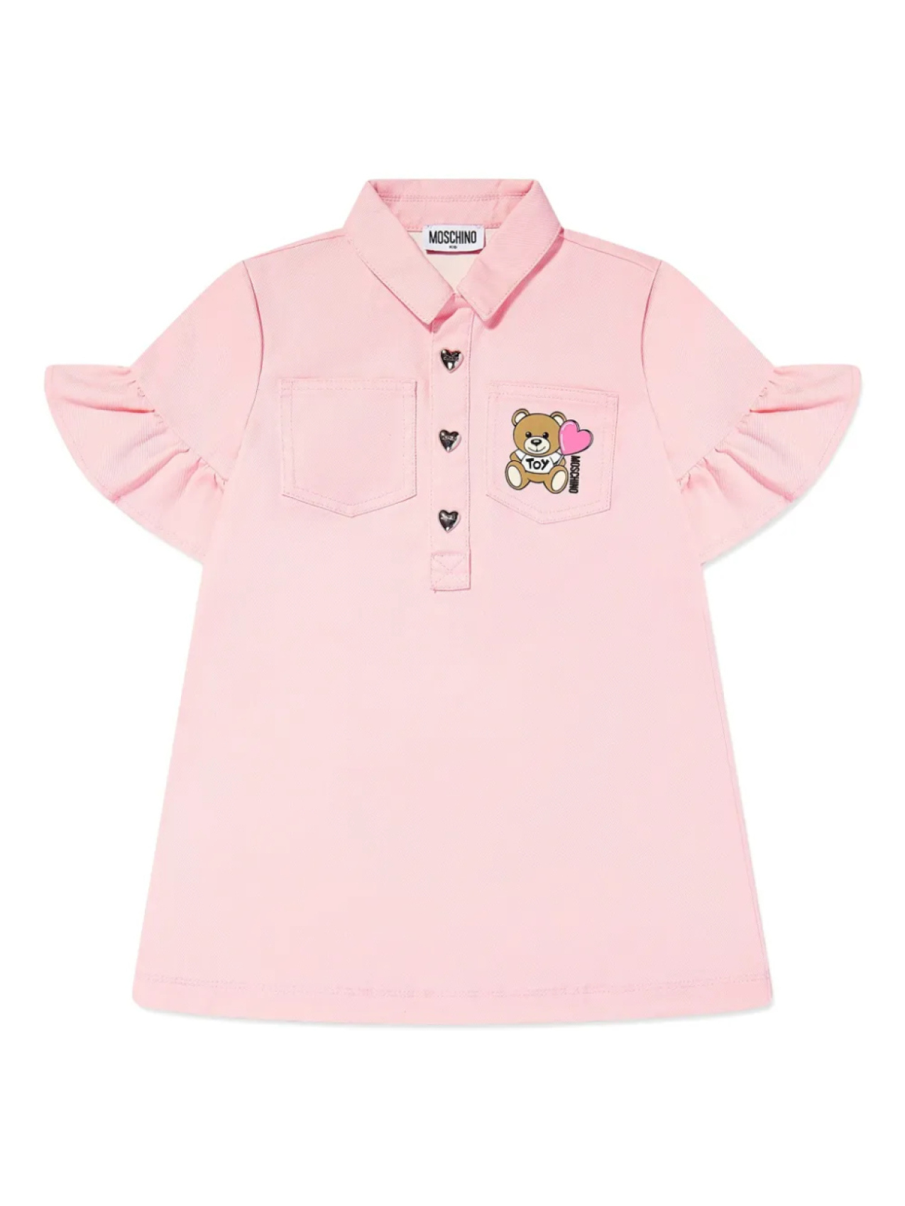 

Платье с принтом «Медвежонок Тедди» Moschino Kids, розовый