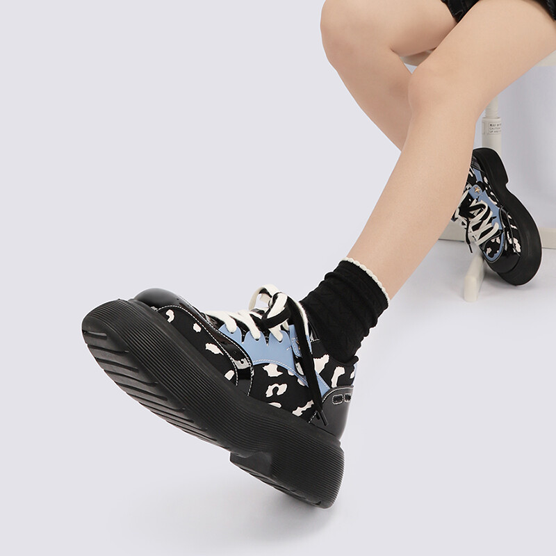 

Туфли женские повседневные Women's Casual Shoes Women's Black/White Making A Rocket