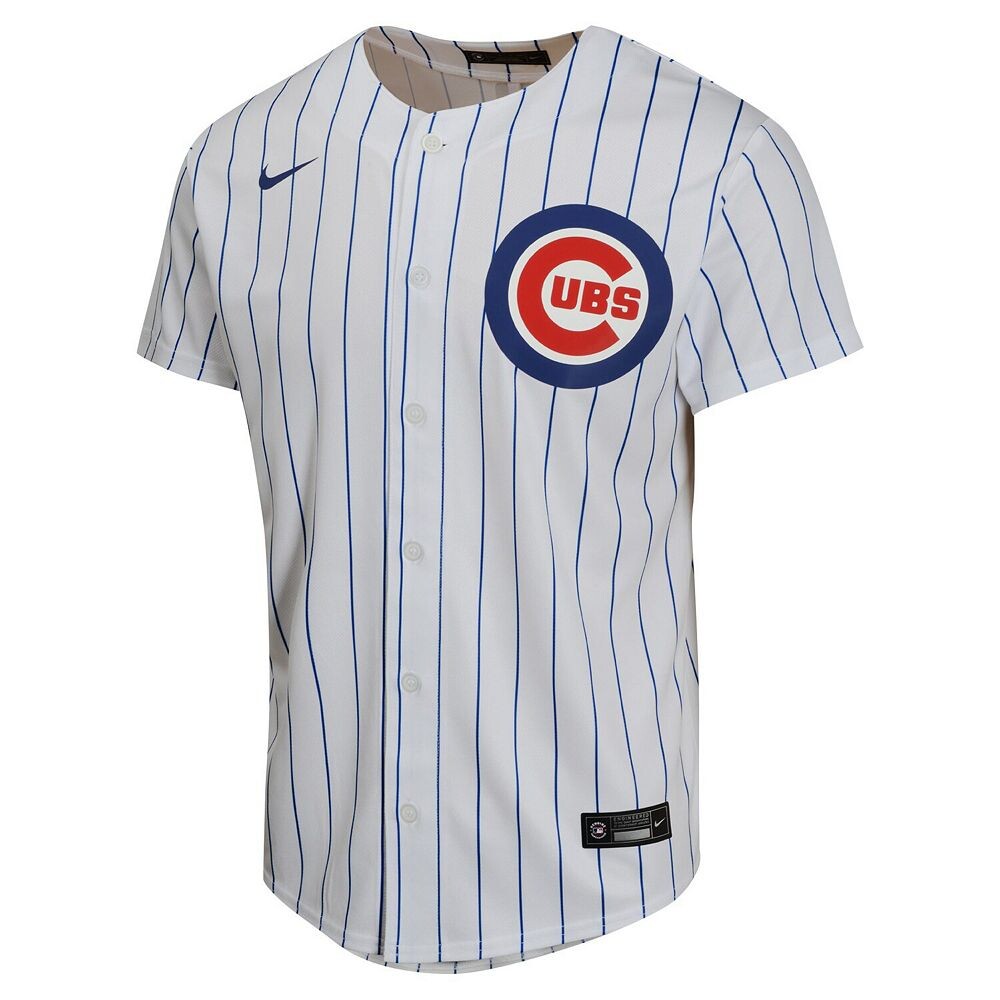 Молодежная футболка Nike Dansby Swanson White Chicago Cubs Home Game Player, цвет Cub White — фото 3