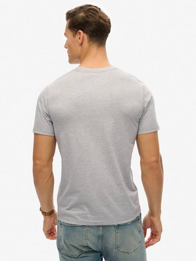 Расслабленная футболка с винтажным логотипом Superdry, цвет Grey Marl — фото 2