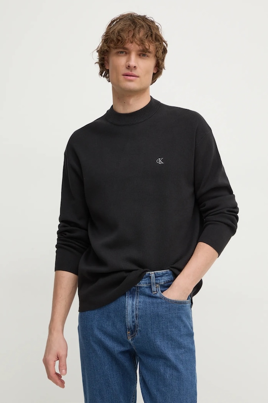 

Хлопковый свитер Calvin Klein Jeans, черный
