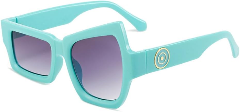 

Обычные забавные солнцезащитные очки для женщин, модные, для вечеринок, уличная одежда, защита от УФ-излучения UV400, уникальные очки с индивидуальным стилем TYUVIVO, Green Gray