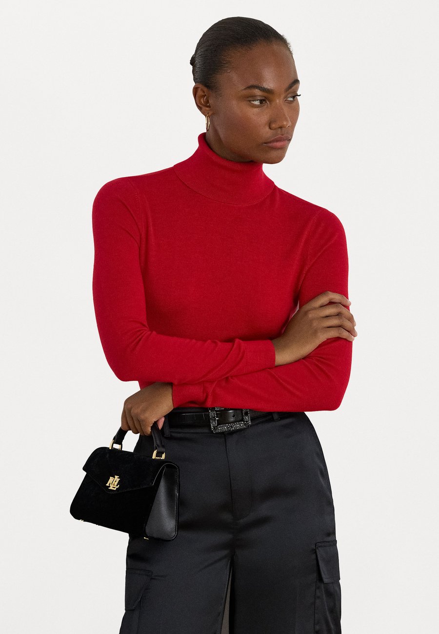 

Джемпер Lauren Ralph Lauren SILK-BLEND TURTLENECK SWEATER, Ralph Red/Red