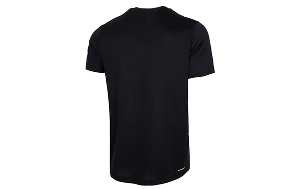 Футболка m 3s t casual sports с полосками по бокам, с круглым вырезом, с коротким рукавом, Adidas, черный — фото 2