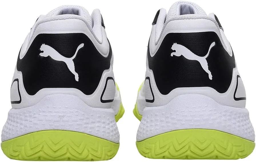 Теннисные кроссовки PUMA Solarcourt RCT унисекс, белый/черный/желтый — фото 4