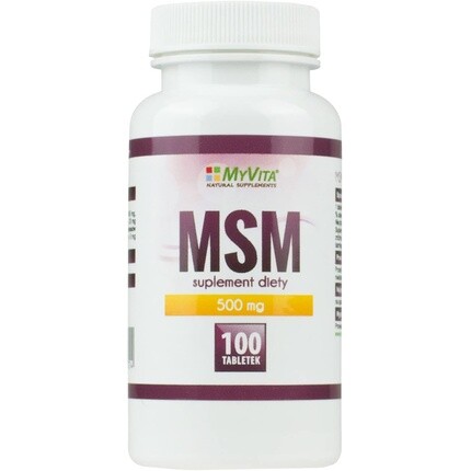 

Msm 500 мг метилсульфонилметана 100 таблеток, Myvita
