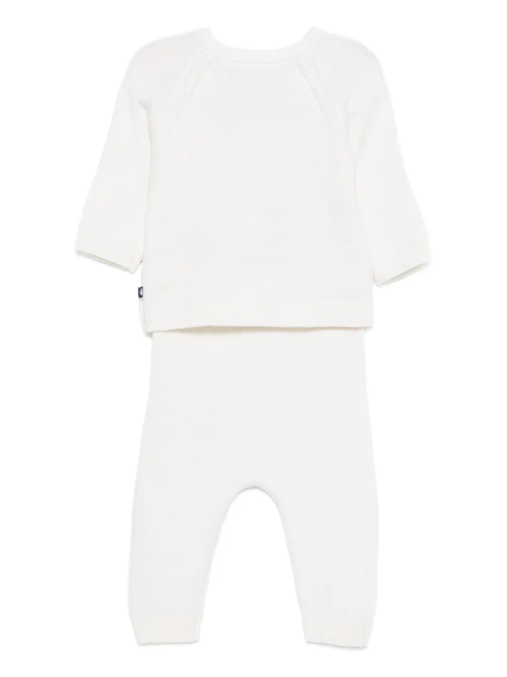 Комплект из топа и брюк с вышивкой Petit Bateau, белый — фото 2