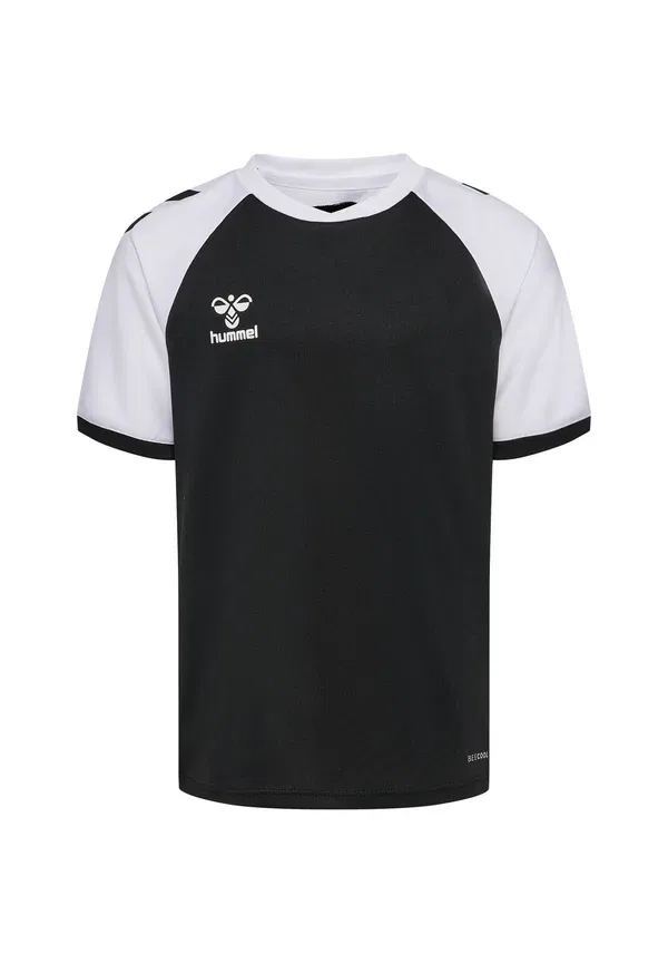 Футболка спортивная League ss Hummel, черно-белая