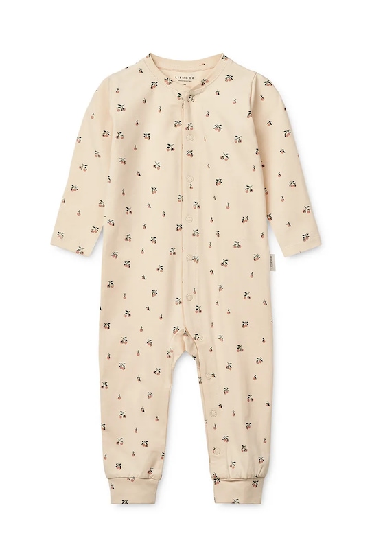 Пижамный комбинезон для младенцев Birk Printed Pyjamas Jumpsuit Liewood, бежевый — фото 2