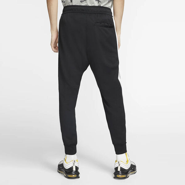 Брюки sportswear casual sports knit bundle feet long pants black Nike, черный — фото 4