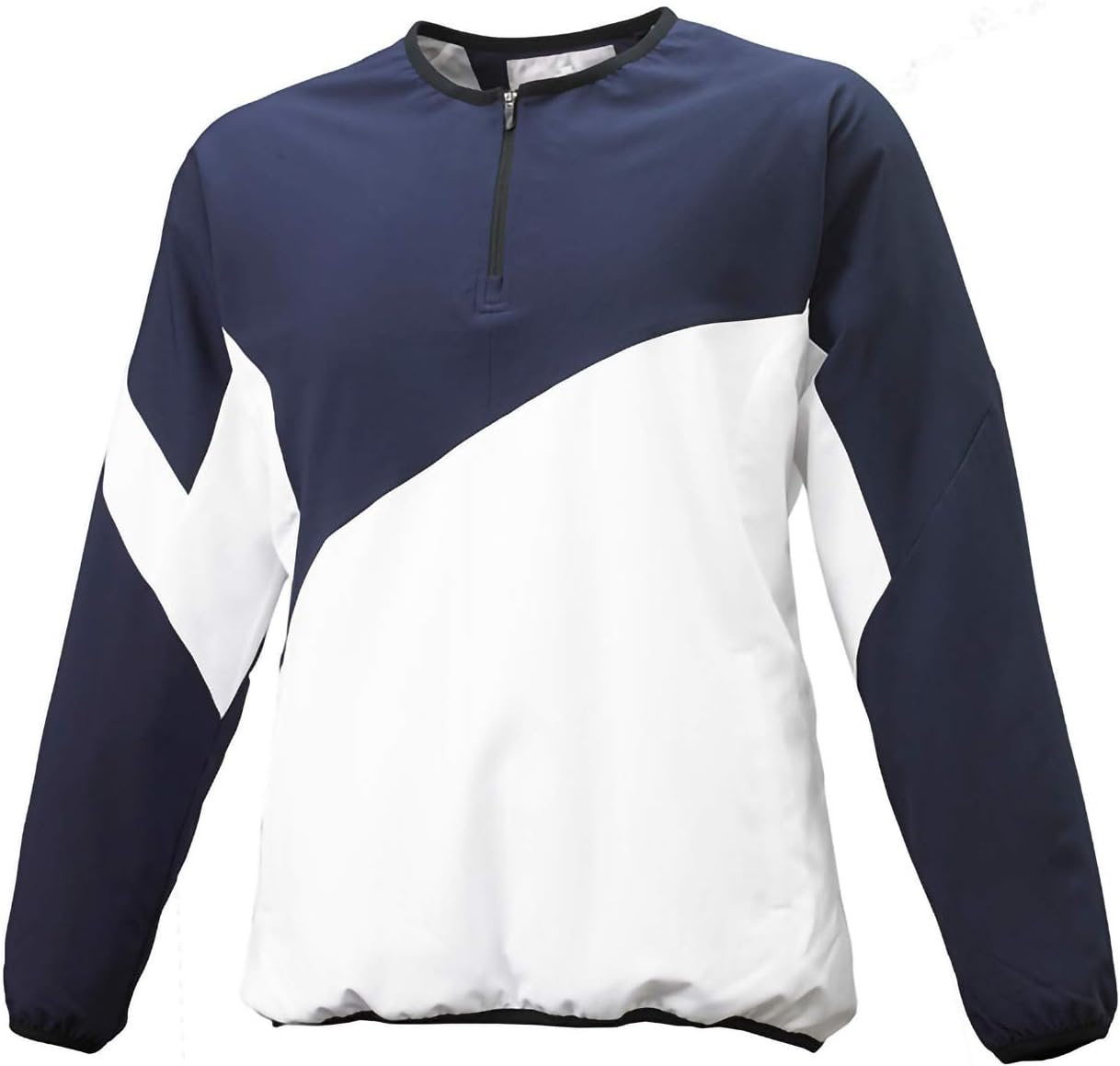 

Мужская футболка с длинным рукавом SSK для кросс-тренинга, с застежкой-молнией до середины груди, темно-синий/белый