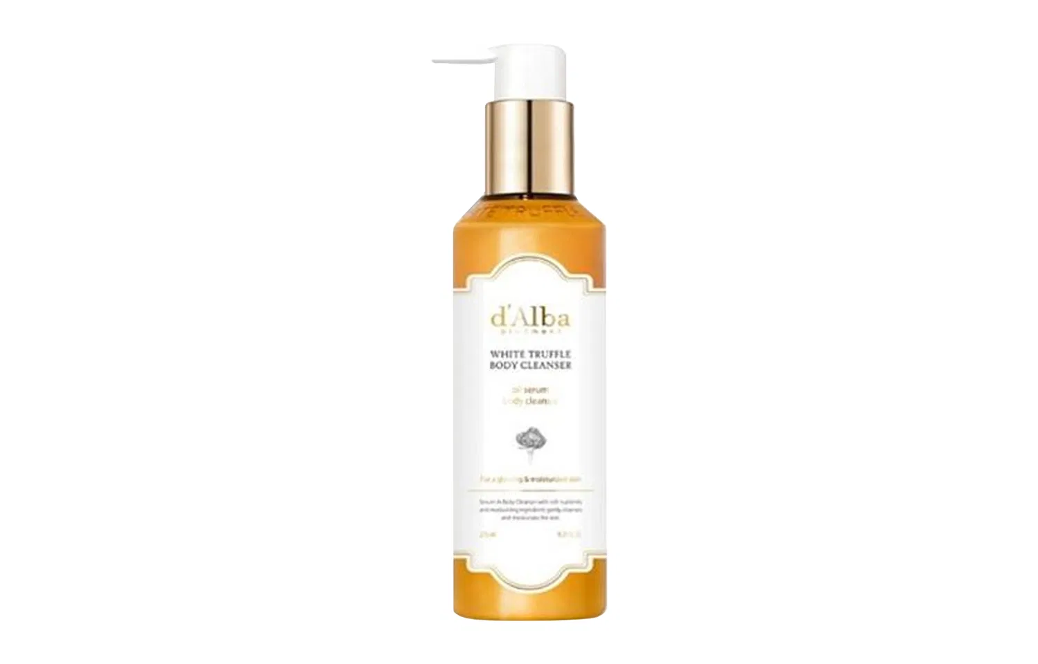 Гель для душа D'Alba White Truffle Oil Serums Hydrating Cleaning 275 мл — фото 2
