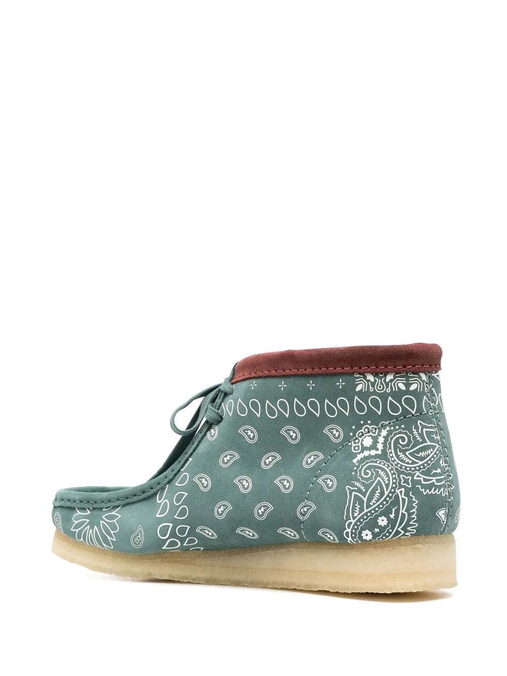 Ботинки Wallabee на шнуровке Clarks Originals, зеленый — фото 3