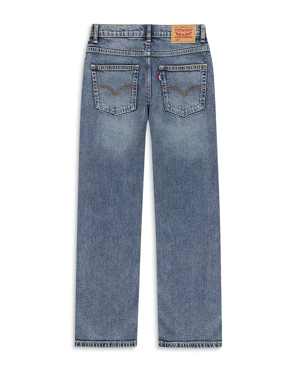Детские джинсы прямого кроя 555 свободного кроя - для детей постарше. Levi'S, синий — фото 3