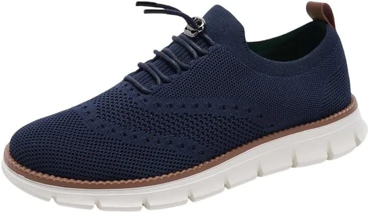 Мужские лоферы Mesh Loafers Oxford Shoes, темно-синий KVOTUU