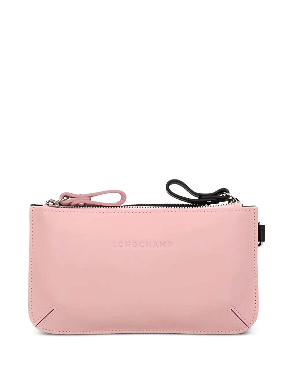 

Кожаный кошелек для монет с двойной молнией Longchamp, розовый