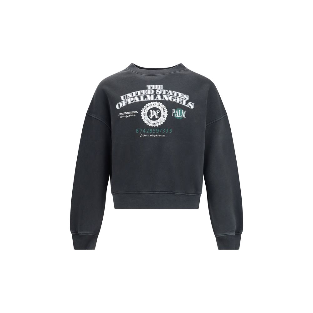 

Винтажный свитшот Dollar Loose Crew Palm Angels, черный