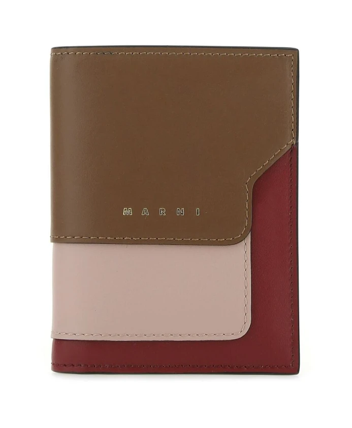 

Двойной кошелек Marni, коричневый