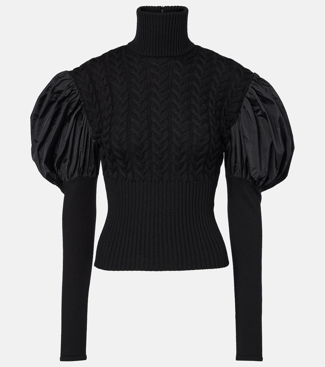 

Свитер Fune из смесовой шерсти с отделкой из тафты Max Mara, Solido Nero