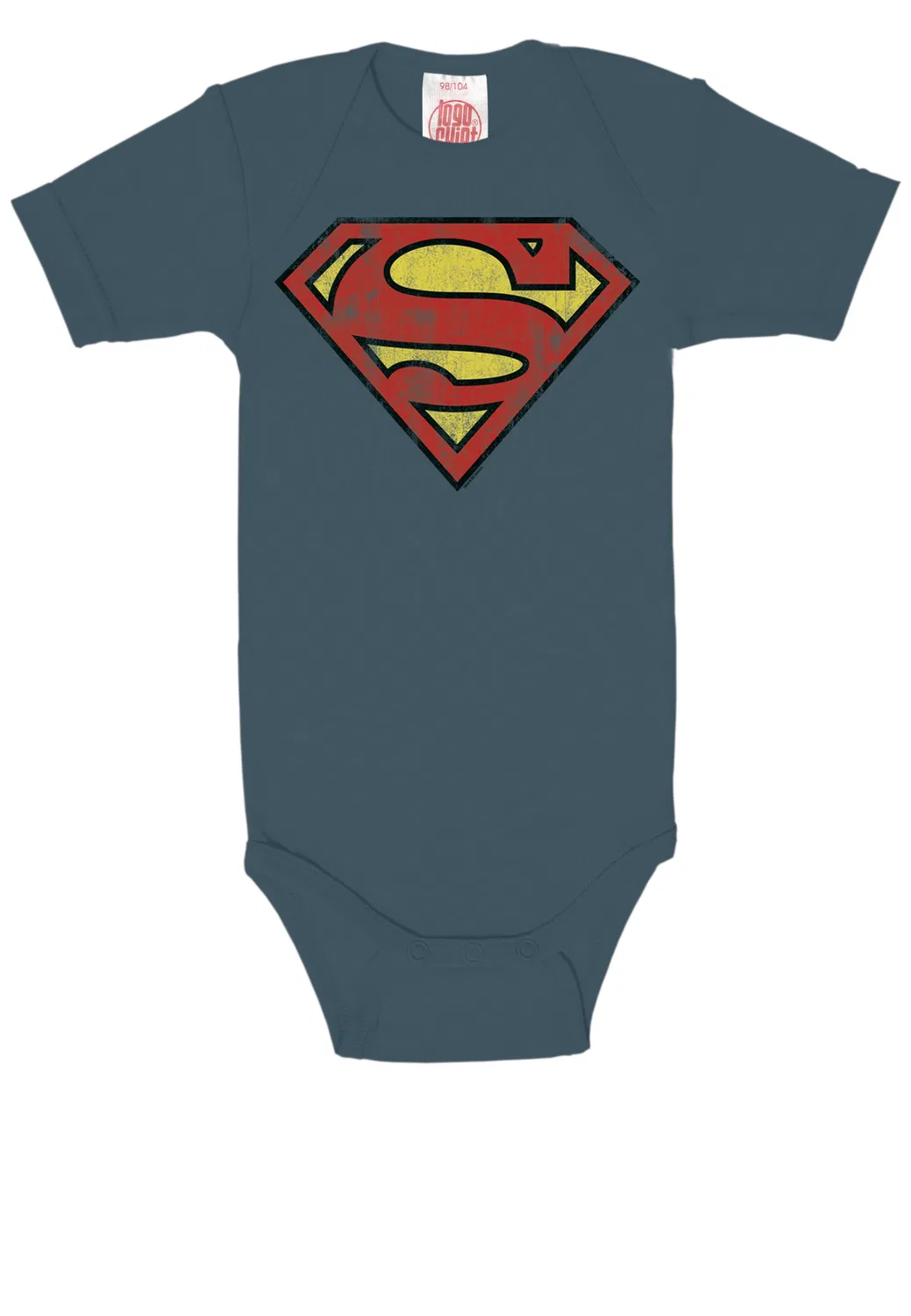 Боди Superman, Logoshirt, сине-серый