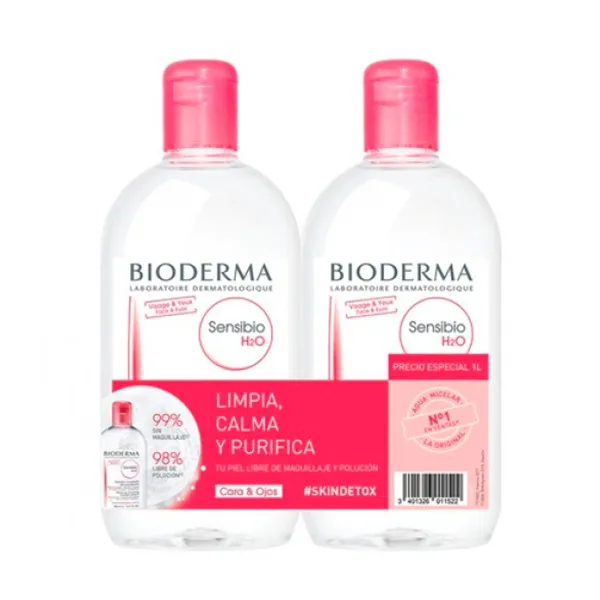 

Мицеллярная вода Duplo Sensibio H20 Bioderma, 2 UD