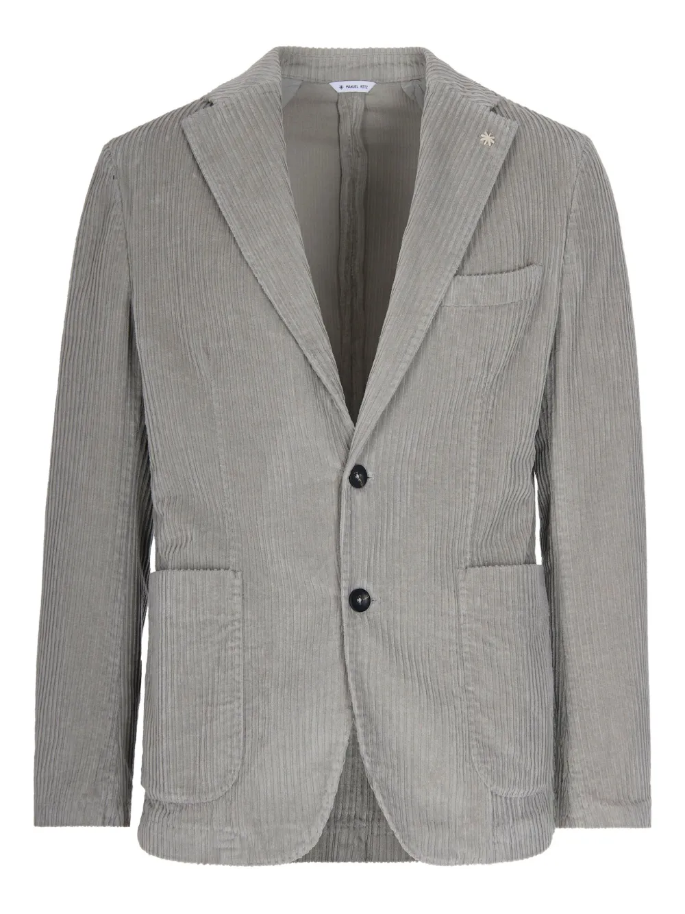 

Вельветовый хлопковый пиджак Manuel Ritz, серый