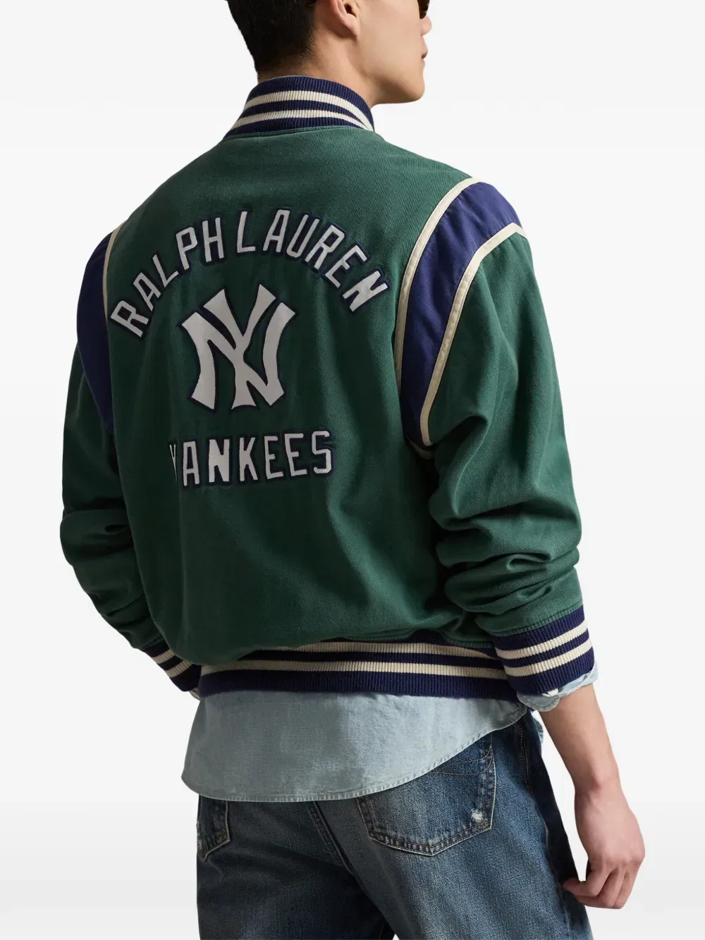 Куртка с длинными рукавами и застежкой на пуговицы Polo Ralph Lauren, зеленый — фото 4