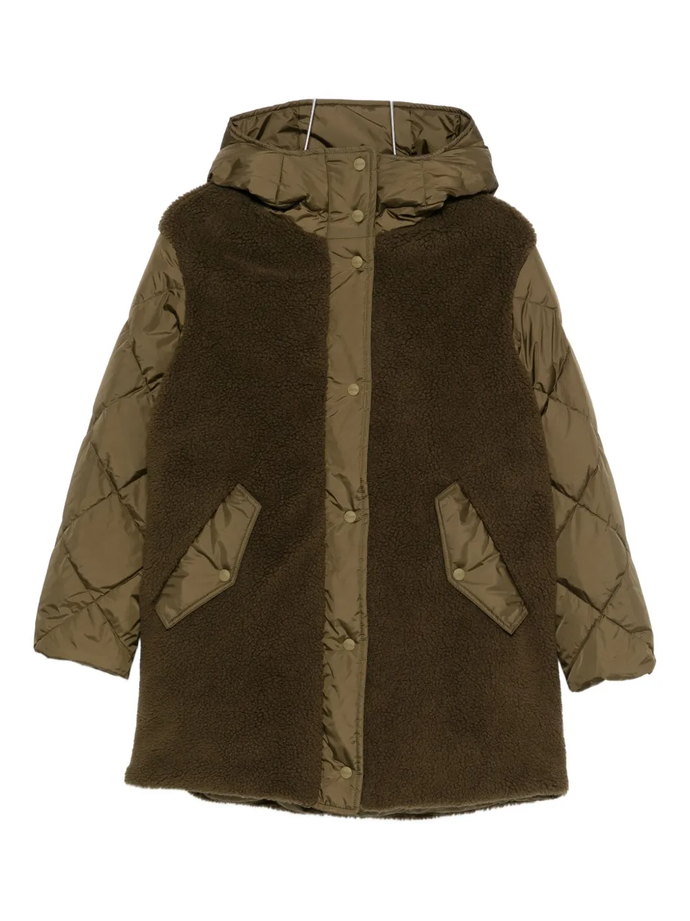 

Стеганая флисовая куртка Herno, зеленый