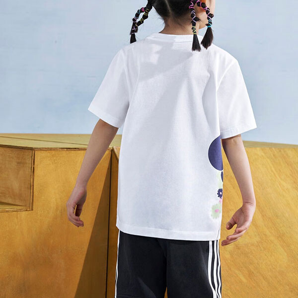 Детская футболка Adidas Originals, белый — фото 4