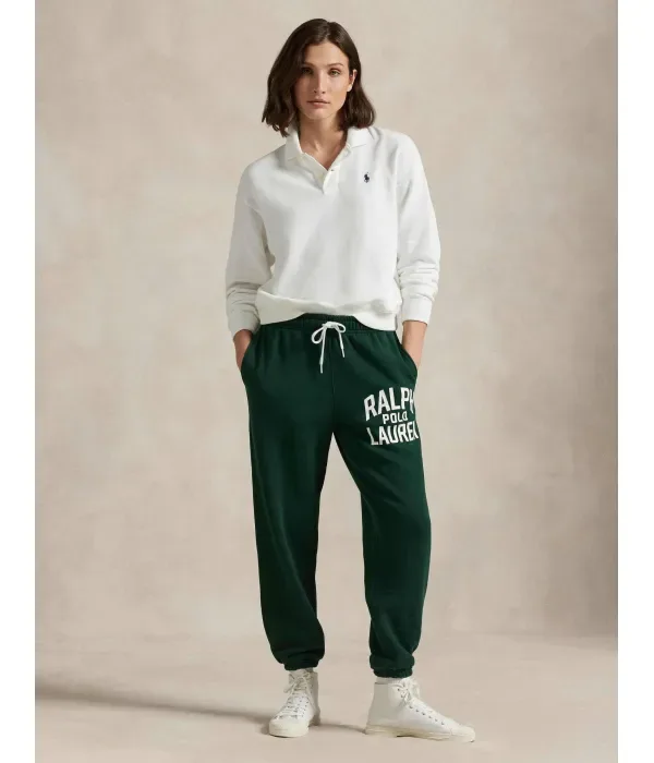 Спортивные штаны regular fit Polo Ralph Lauren, бутылочно-зеленый — фото 2