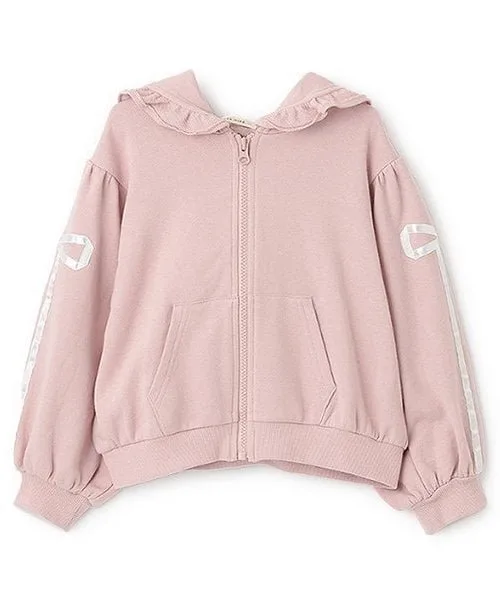 Толстовка на молнии с отделкой лентами Lycee mine, Off white — фото 3